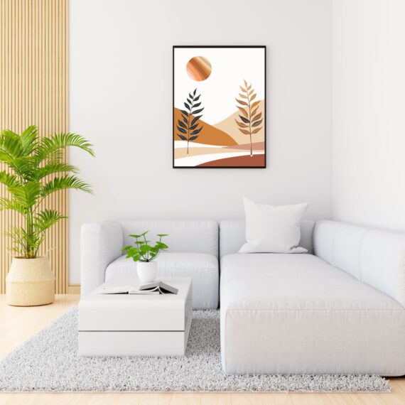 Boho wall art , Modern Home Decor - 1