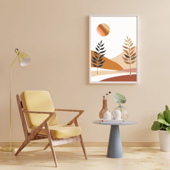 Boho wall art , Modern Home Decor - 1